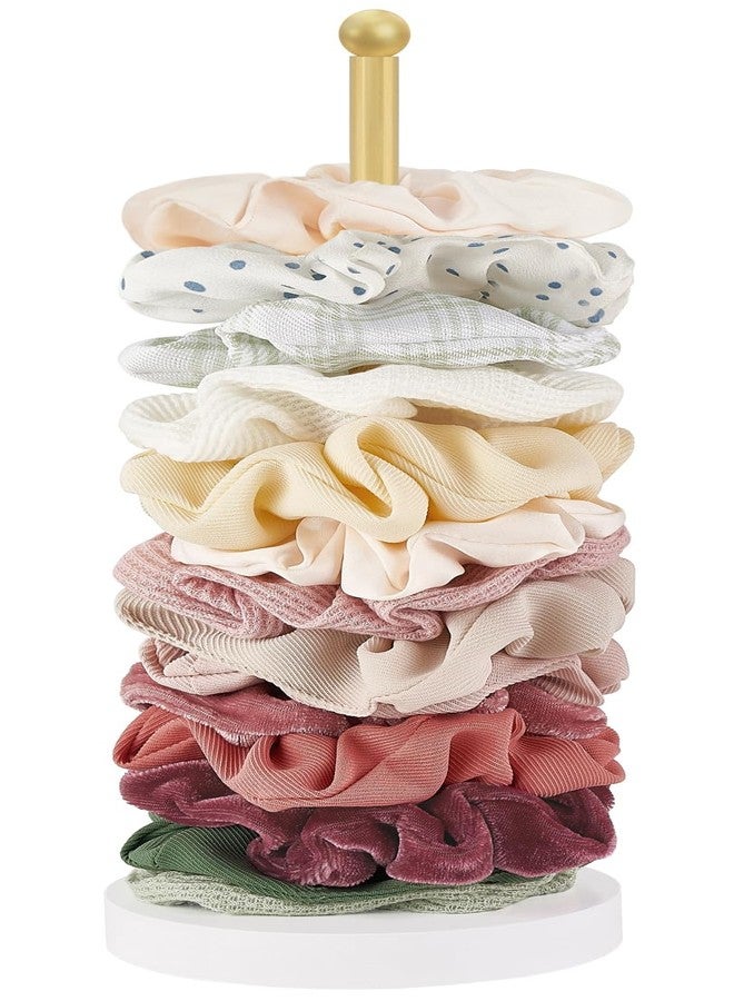 داهي حامل ربطات الشعر داهي، منظم إكسسوارات الشعر، حامل معدني عصري، منظم لتخزين وعرض ربطات الشعر، مناسب لغرف نوم النساء والفتيات، ديكور الحمام، ذهبي اللون - Image 1